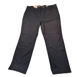 True Nation Mens Athletic Fit Stretch Black‎ Jeans 42x30 Straight Leg NWT